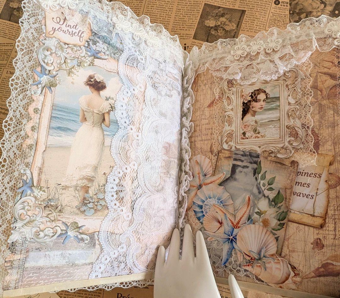 「海からの贈り物」海辺のノスタルジー大型ジャンクジャーナル✨Sunshine✨