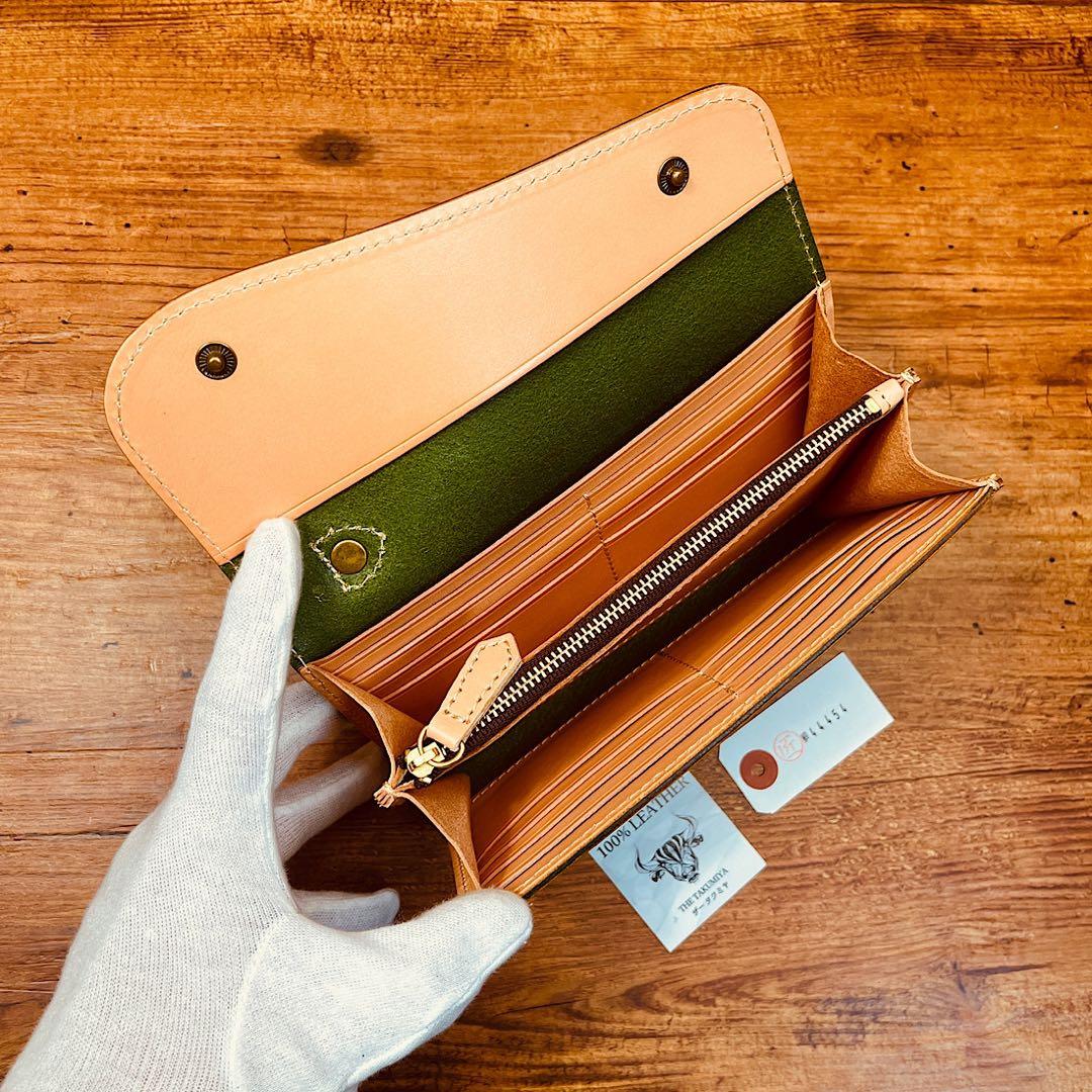 メンズ 財布 長財布 本革 ラウンドファスナー メンズ ヌメ革 栃木レザー