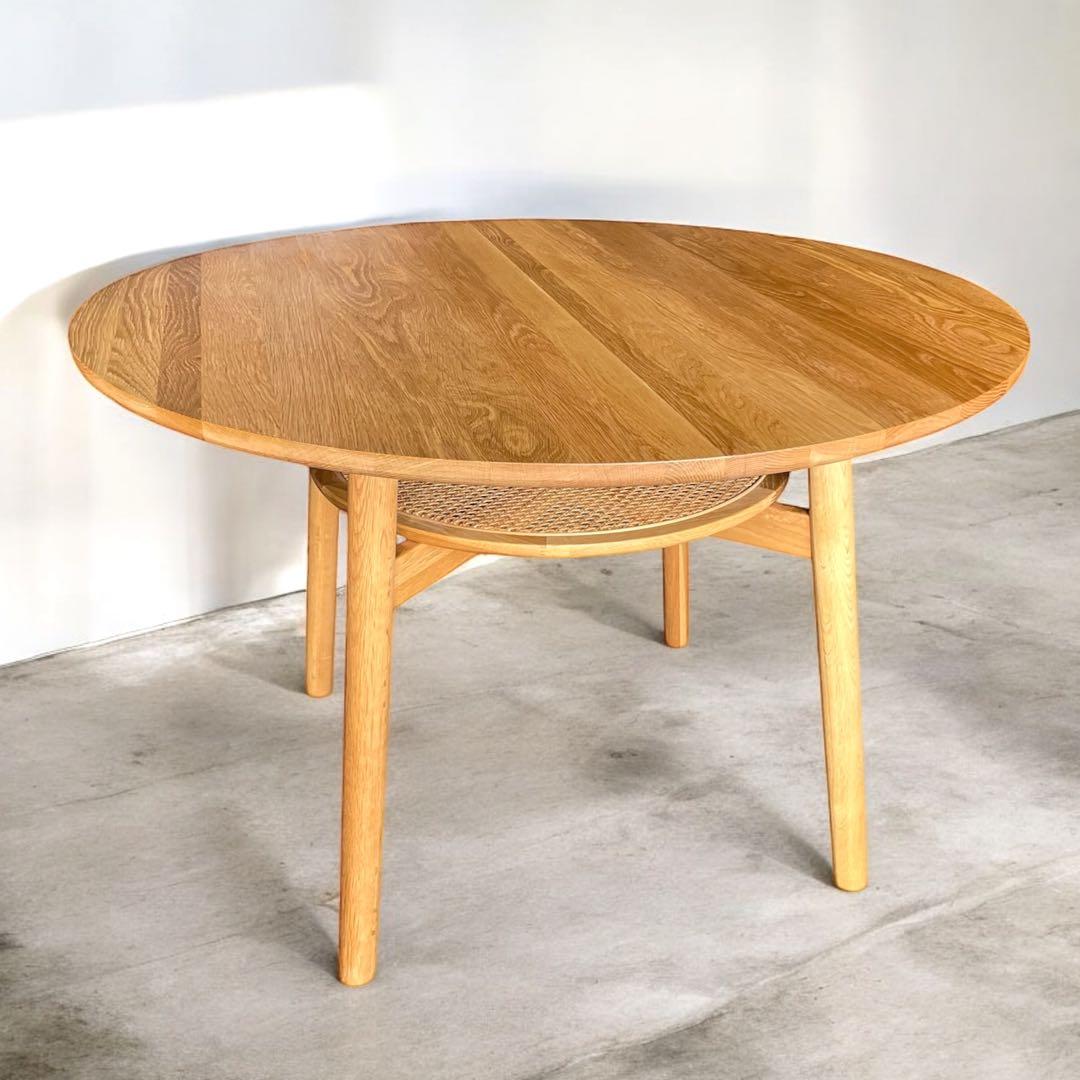 HR575 【美品】ウニコ　SOLK ソルク　ラウンドダイニングテーブル