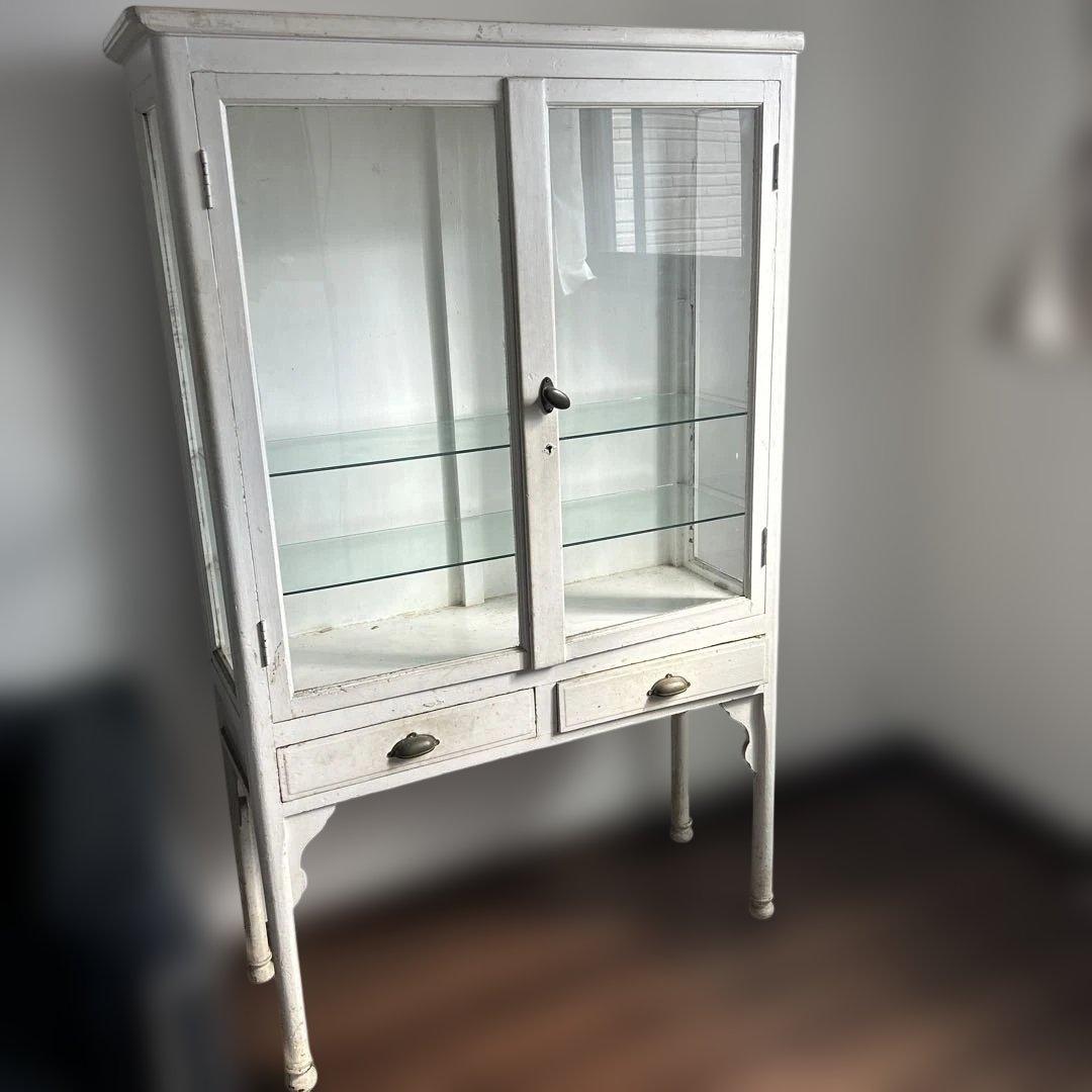 アンティーク 医療棚 アンティーク 医療棚 キャビネット 引き取り限定