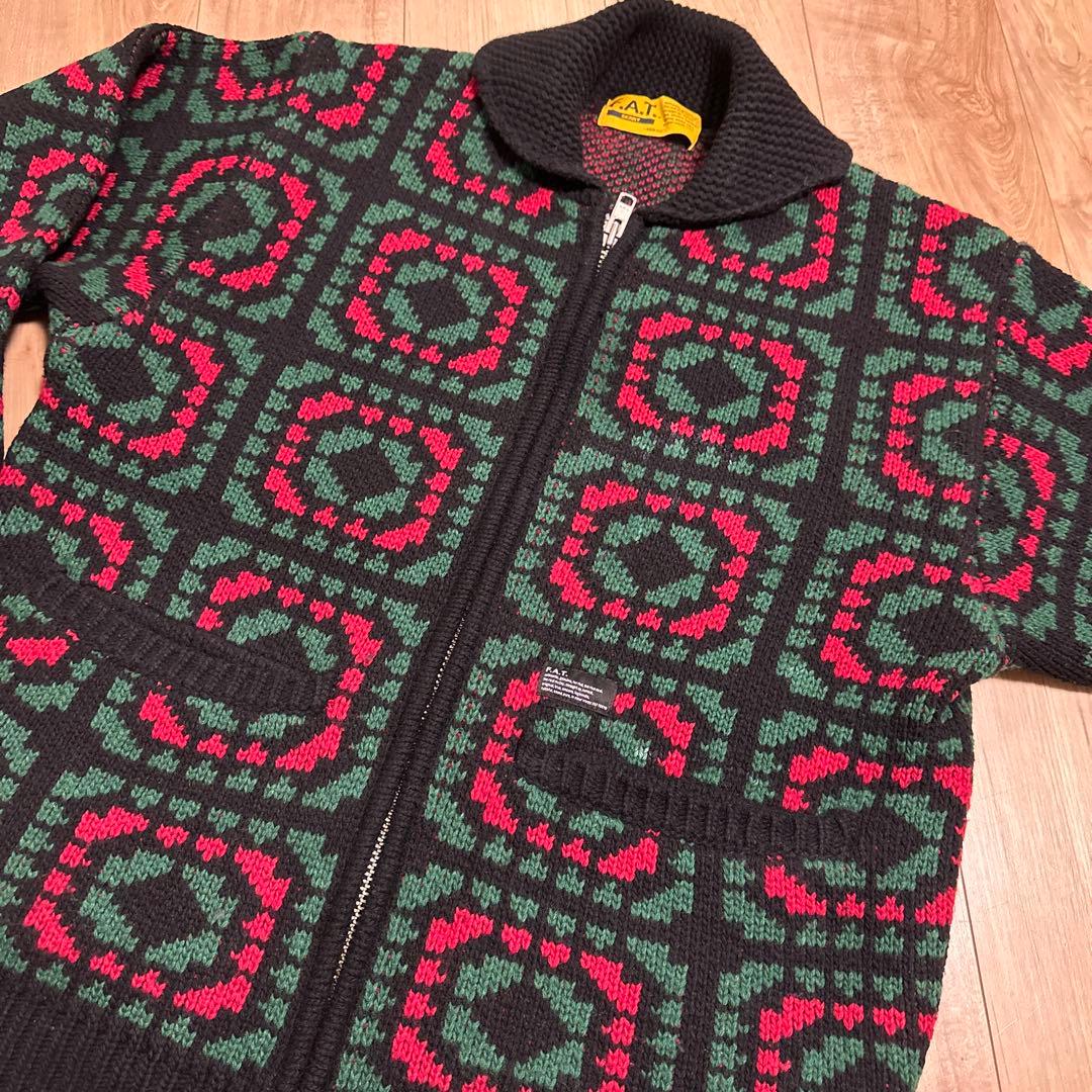 美品FAT COWCHET カーディガン　カウチンskinny
