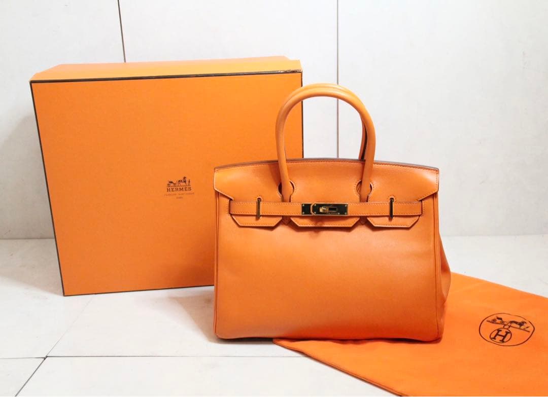 専用エルメス バーキン25 BOX 箱 付属品あり！オレンジ ボックス