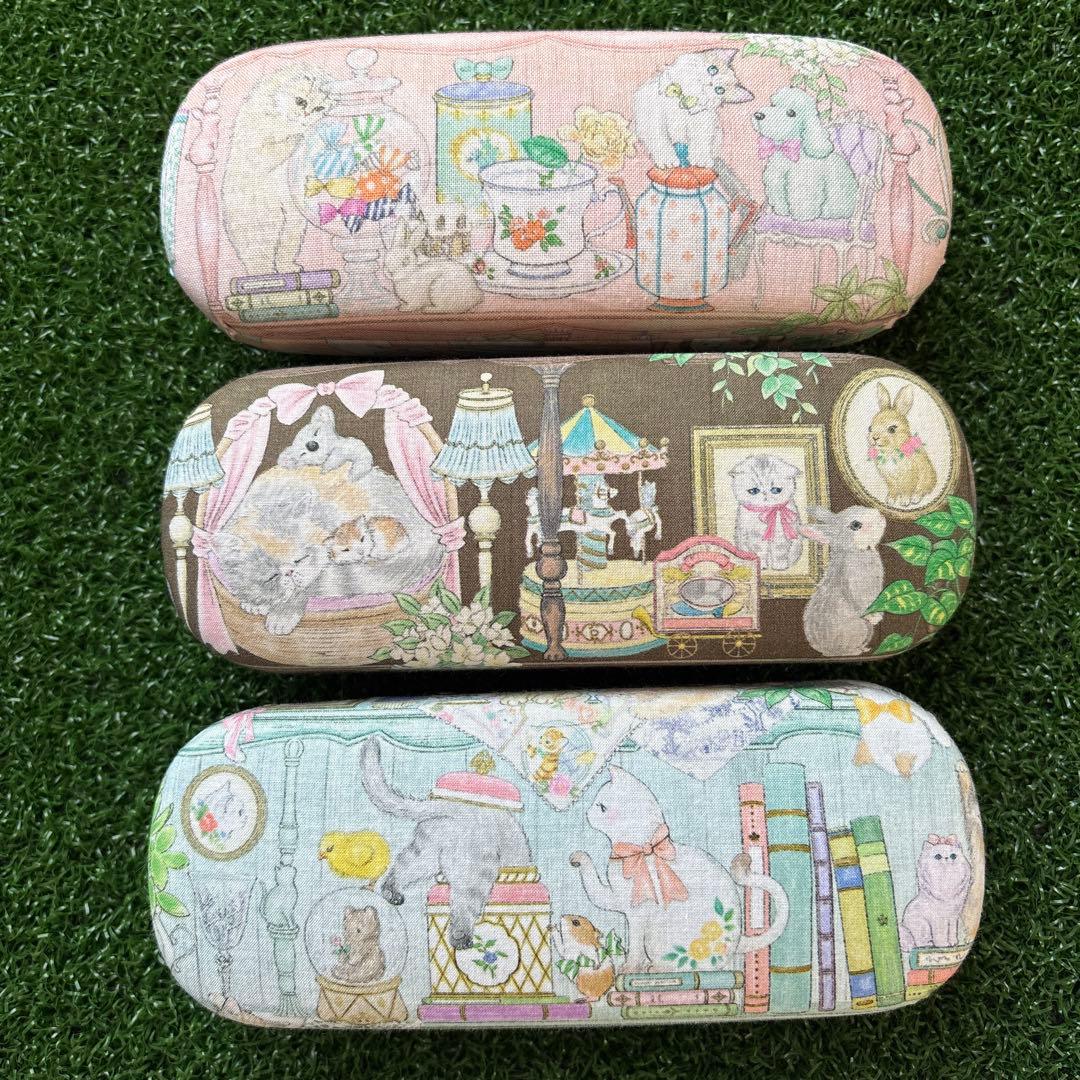 ピカピカ☆ハンドメイド メガネケース コンパクトミラー ユキエモン