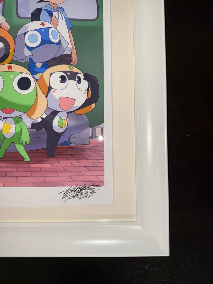 ケロロ展 IN AREA 428 吉崎観音 直筆サイン入り描き下ろしアートグラフ