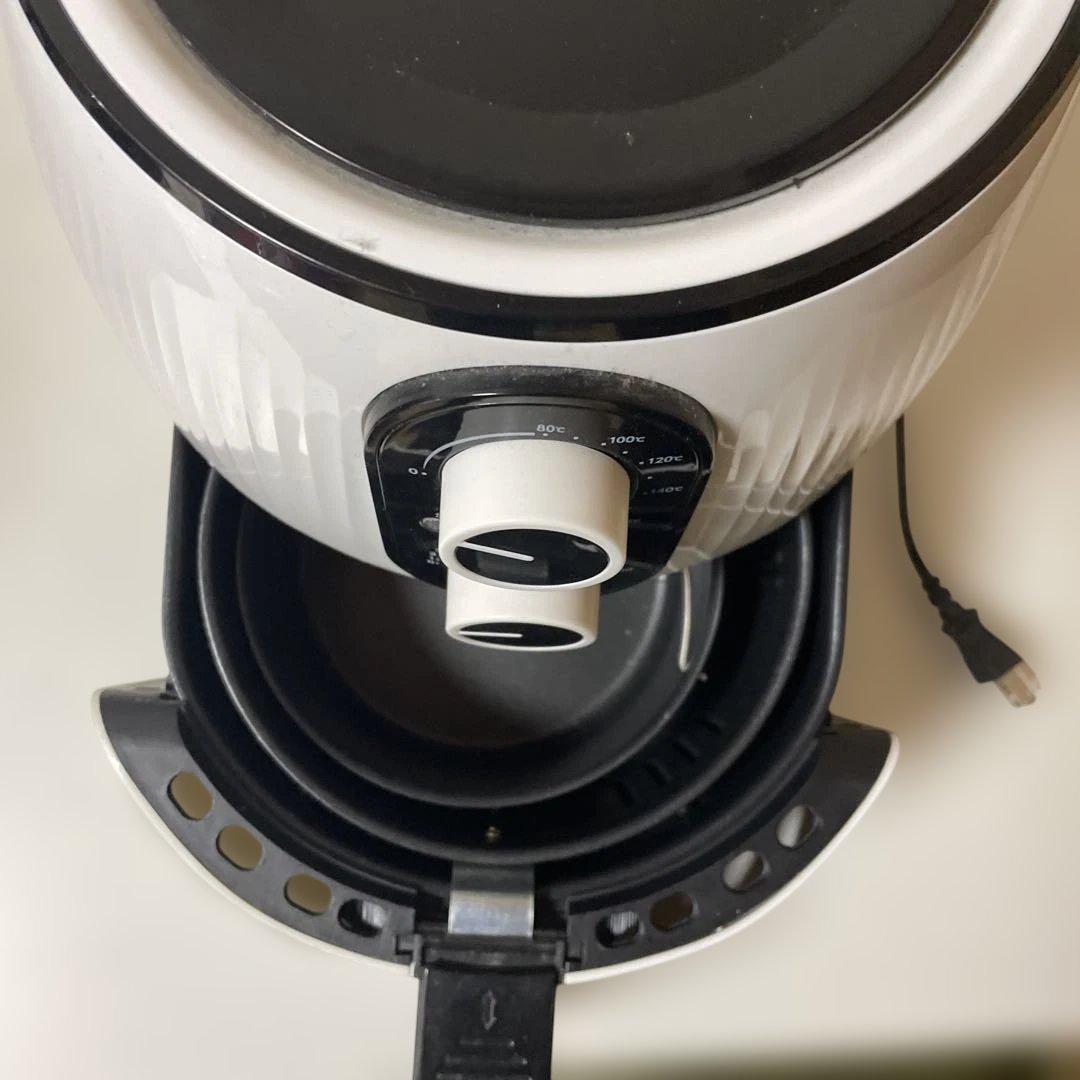 ◇中古品◇ホワイト 電気フライヤー 2つの温度設定 13-624