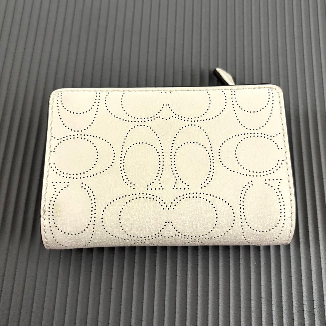 ホワイト 【公式】COACH – コーチ 財布＆革小物 レディース COACH 二