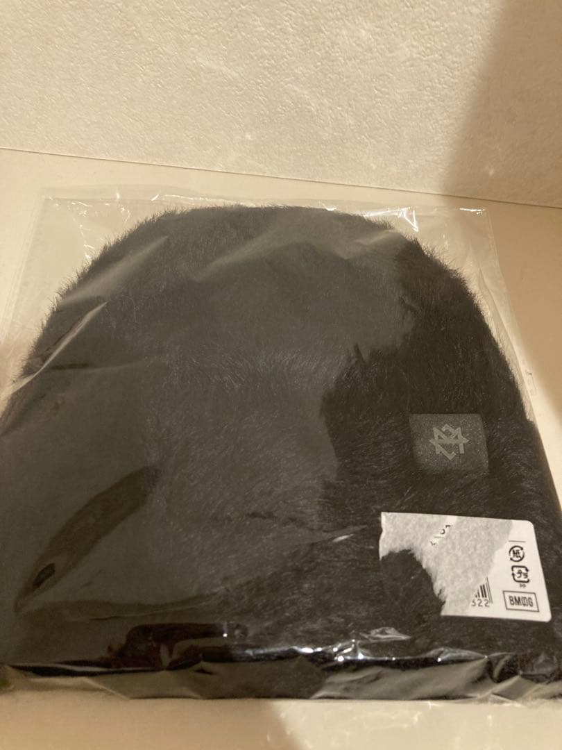 MAZZEL only you黒いファー ビーニー ニット帽 - メルカリ