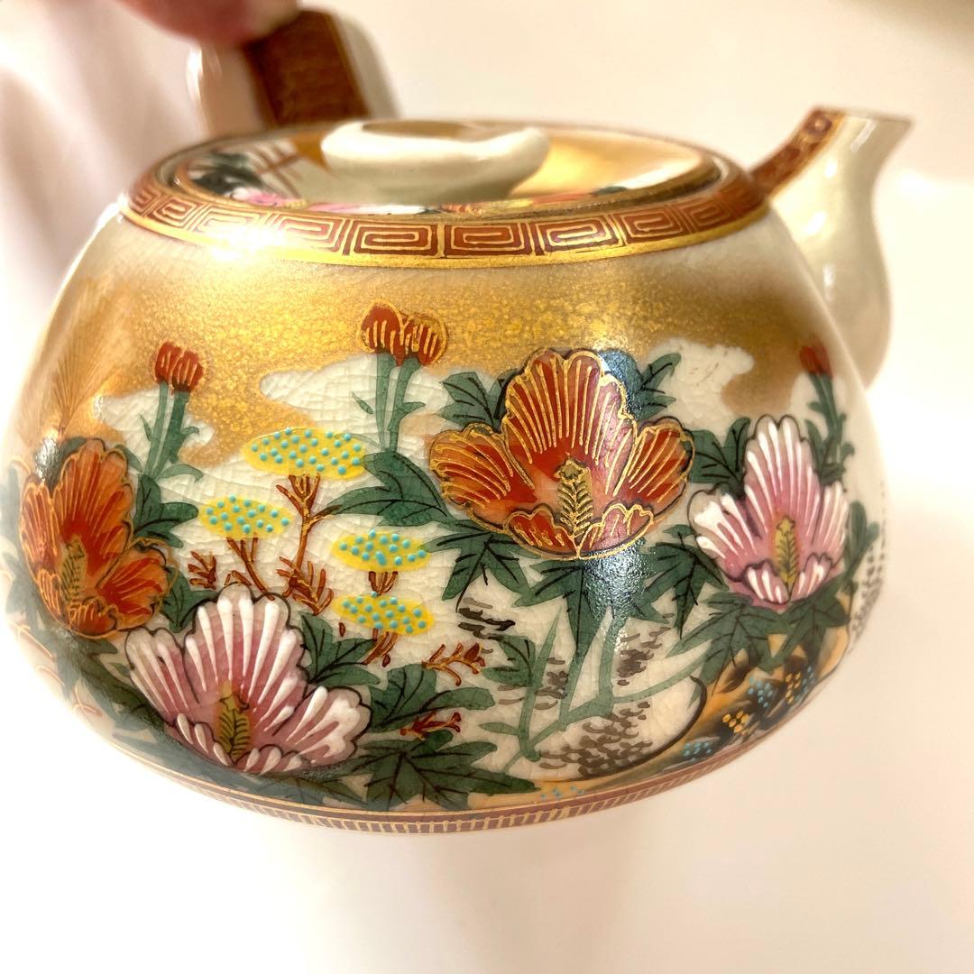 蔵出し！時代物・レトロ・アンティーク【 九谷焼・九谷光崖 急須、お