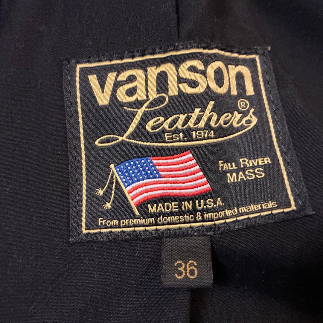 Vanson enfield サイズ36 試着のみ ×Vanson vanson