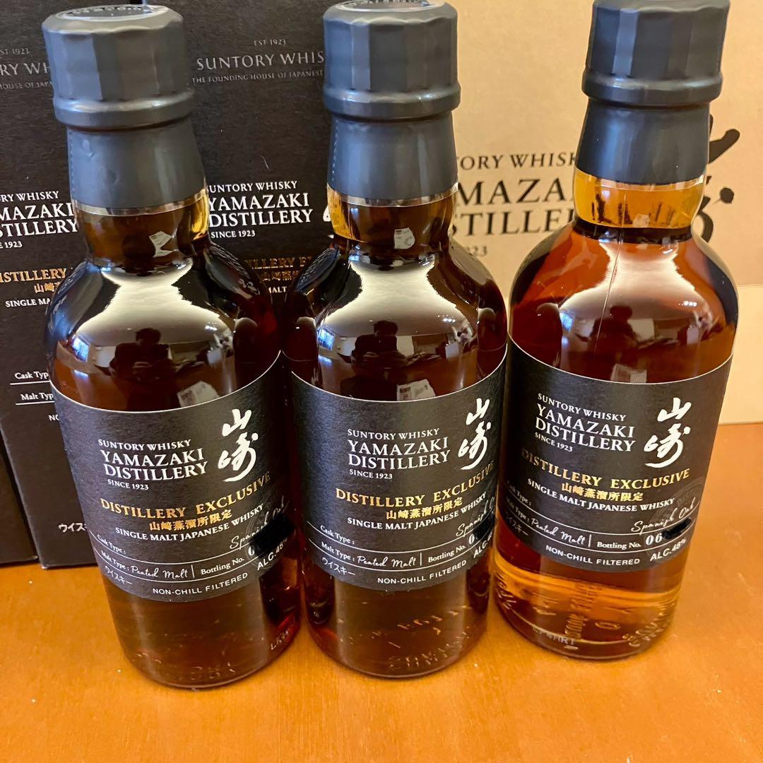 サントリー 山崎蒸溜所限定 シングルモルト スパニッシュオーク樽3本