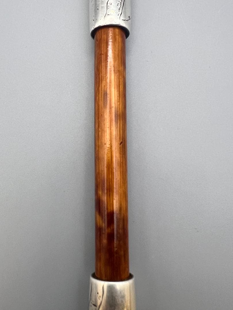 eee”即購入ok 銀煙管　武士梅図　金赤銅象嵌　キセル　銀細工　アンティ