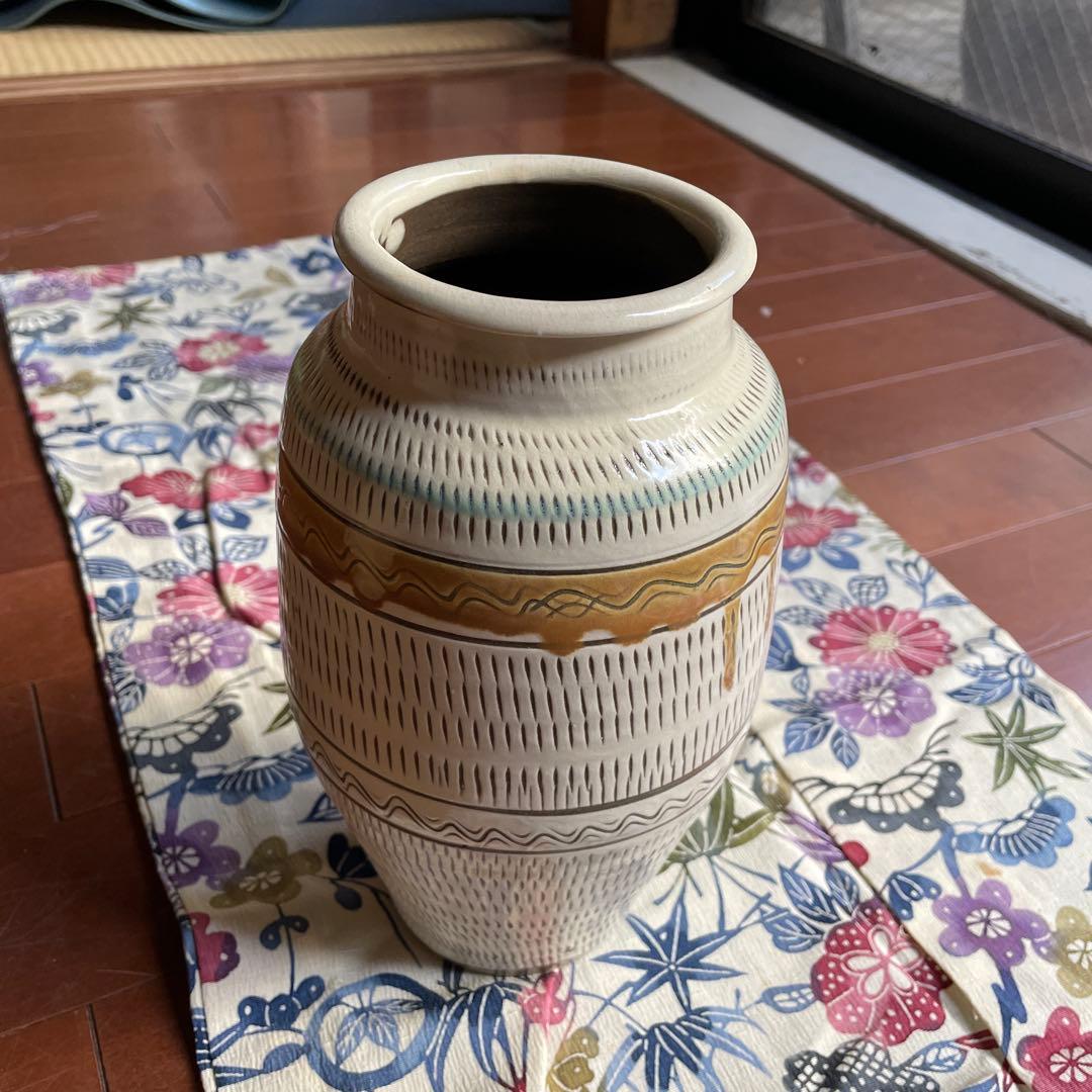 小石原焼 小鹿田焼 とびがんな 壺 陶器製の装飾壺 民藝 骨董 - メルカリ