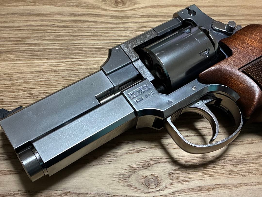 【ジャンク品】マルシン Xカート マテバリボルバー 4インチ 木製グリップ仕様