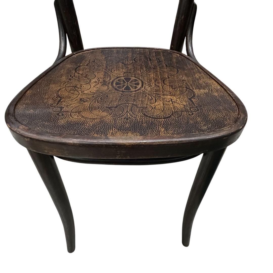 激レアアンティークTONベントウッドチェア パネルバック2脚 価値の解る