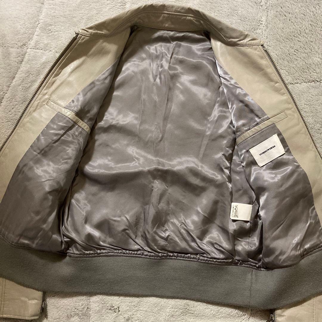 美品 UNDERCOVERISM パデッドレザージャケット H4202-1