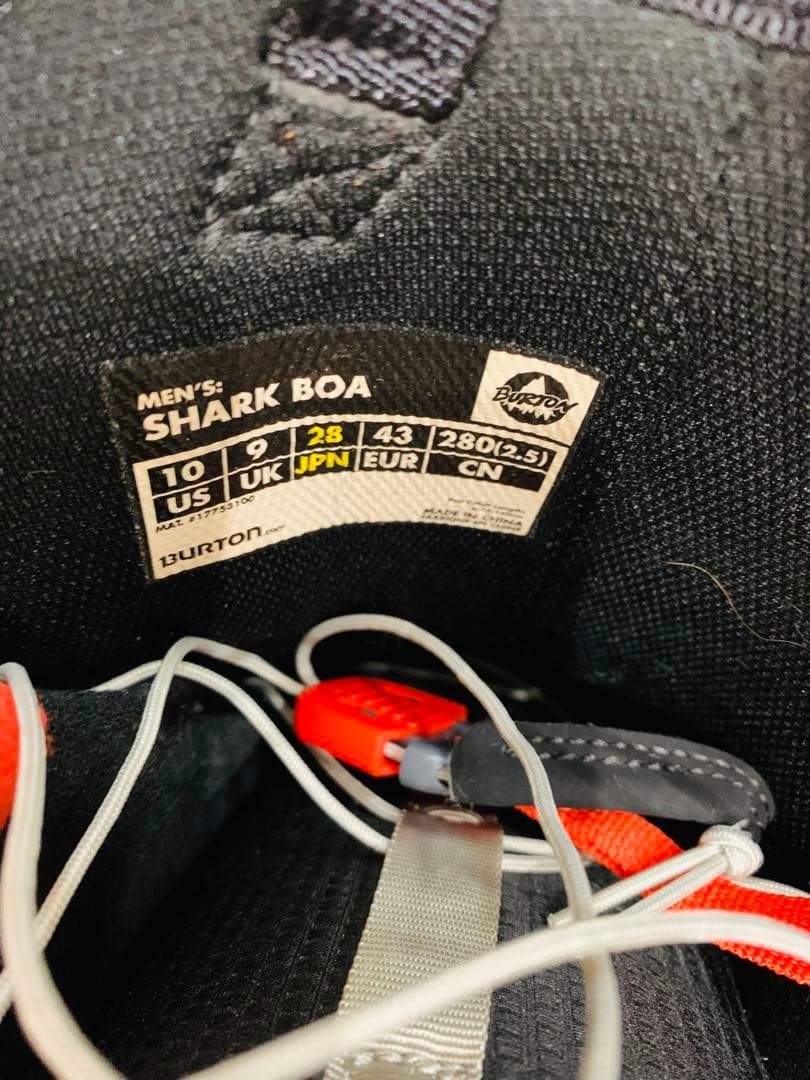 最終値下げ　Burton Shark Boa ブーツ 28cm 即日発送
