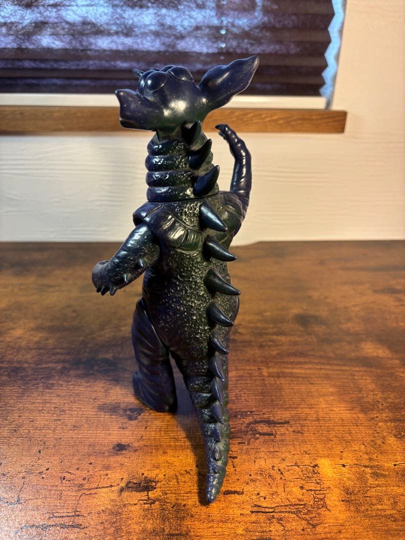 流星人間ゾーン　ゲルデラー　当時物　ソフビ　オレンジ製　ブルマァク　マルサン