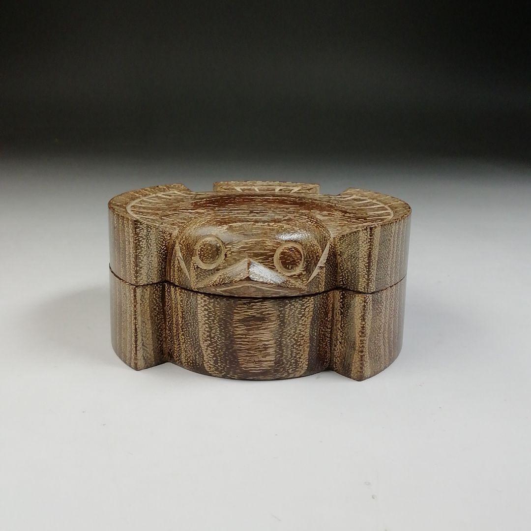 T691 香合 『ふくら雀香合』『祥桑軒 川本光春 作』 共箱 茶道具