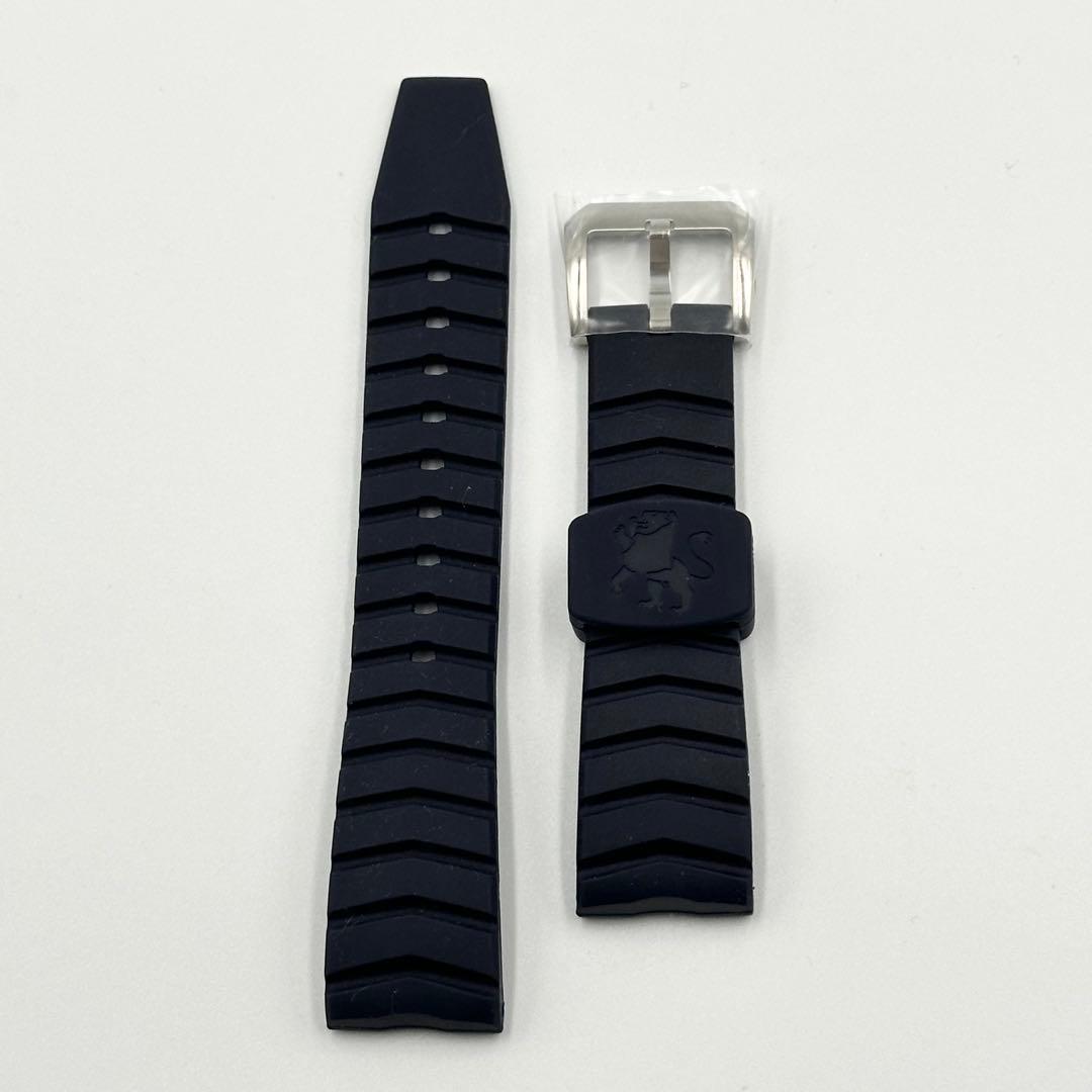 グランドセイコー 純正 交換用 ラバーベルト 約21mm ネイビー