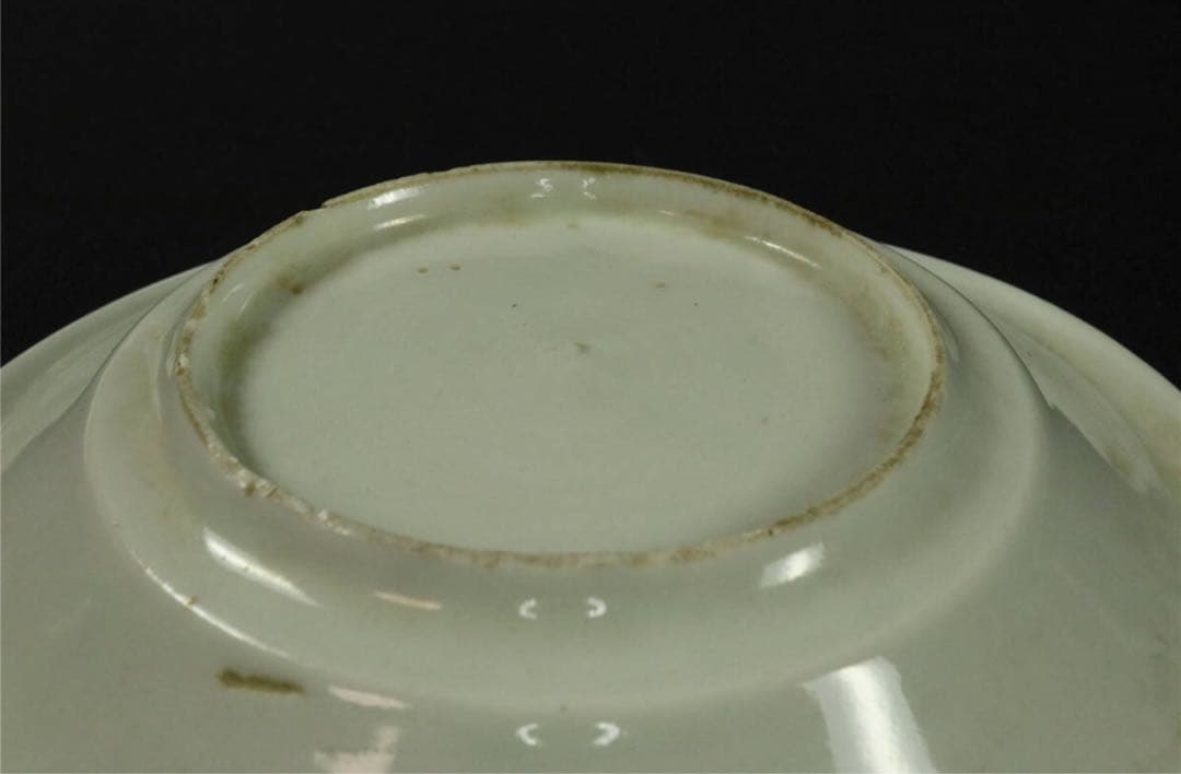 清代【白南京】中国古玩 江户時代 骨董 陶磁 白磁寿字紋 小皿