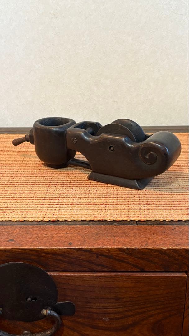 古道具 李朝 墨壺 大工道具 アンティーク 骨董