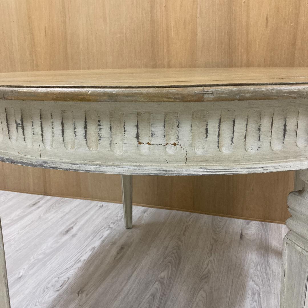 ブランドジュリエ 　ラウンドテーブル 　フレンチ 　シャビー 　丸テーブル