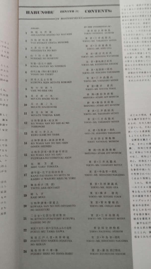 浮世絵版画☆画装用画☆6冊セット☆春信HARUNOBU☆24枚