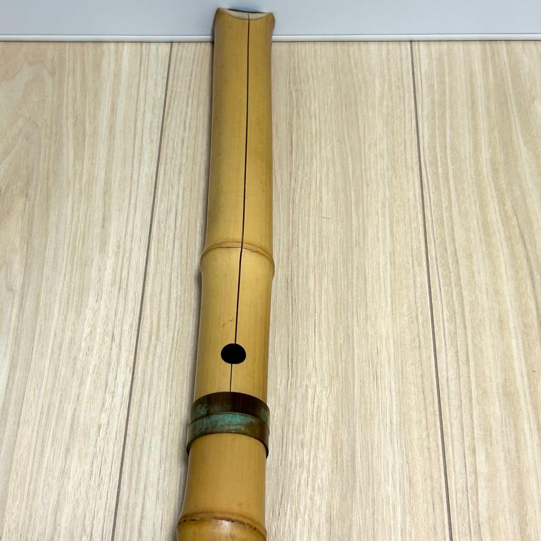 しゅんじろう様専用 尺八 精華銘 和楽器 約55cm 一尺八寸 竹製 現状品