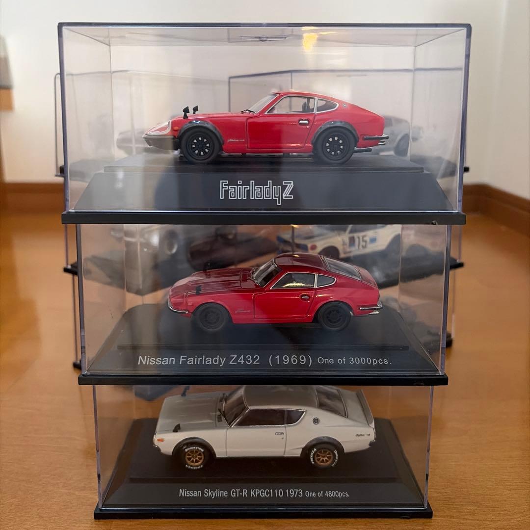 1/43 ミニカー 9台セット フェアレディZ スカイライン ダットサン