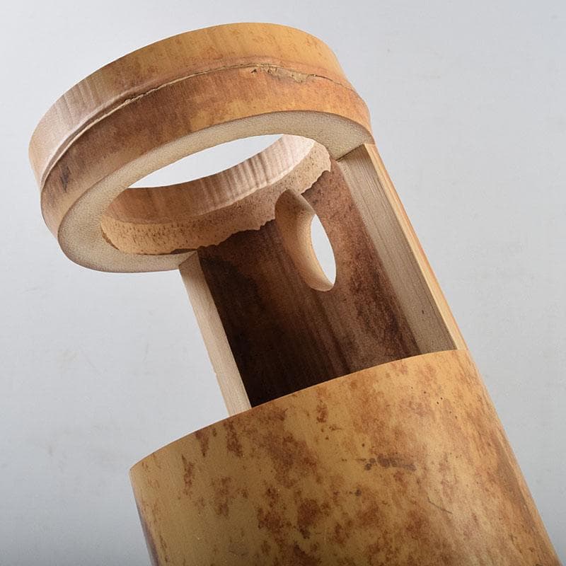 茶道具 影林宗篤作 花入 銘「千年翠」 紫野 小林太玄極め