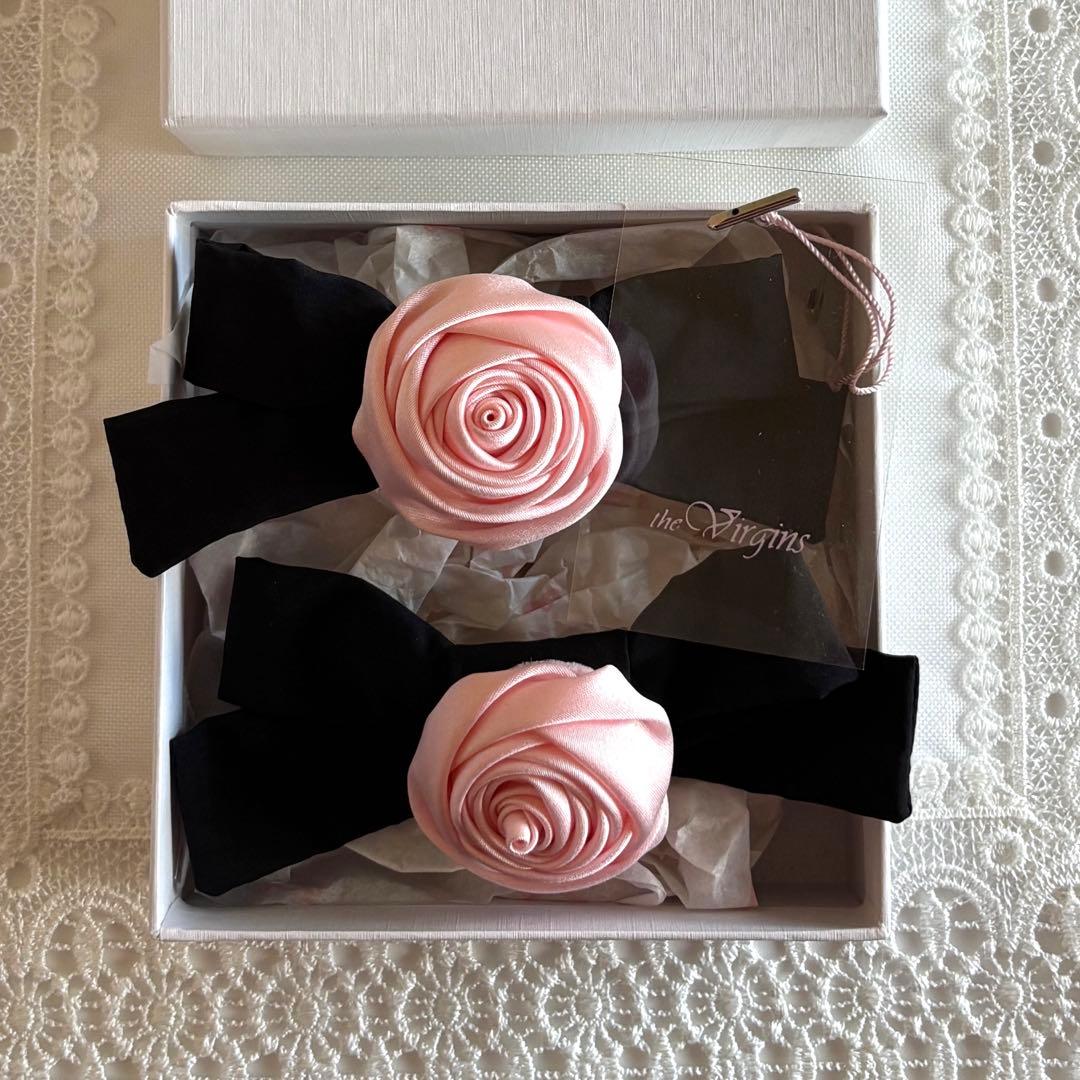 the virgins ローズ リボン バレッタ - メルカリ