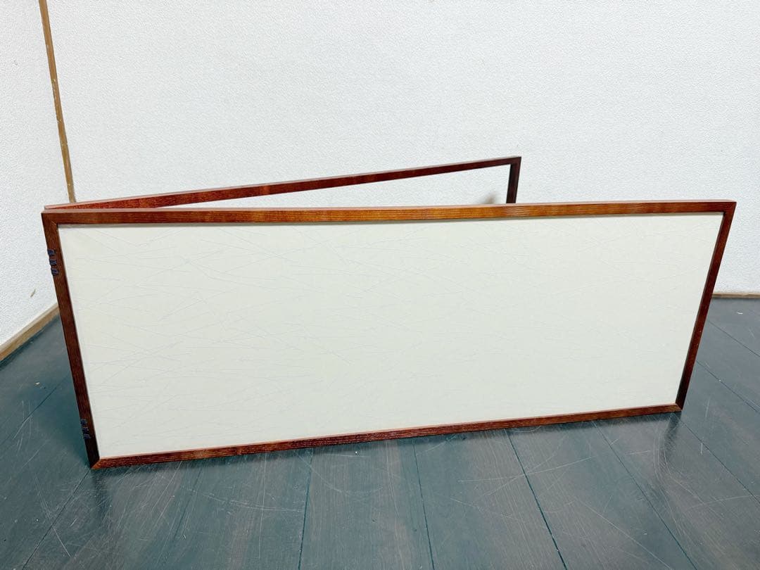 未使用 茶道具 堀内宗完作 片面 こまつふき縁 アジロ 腰風炉先屏風