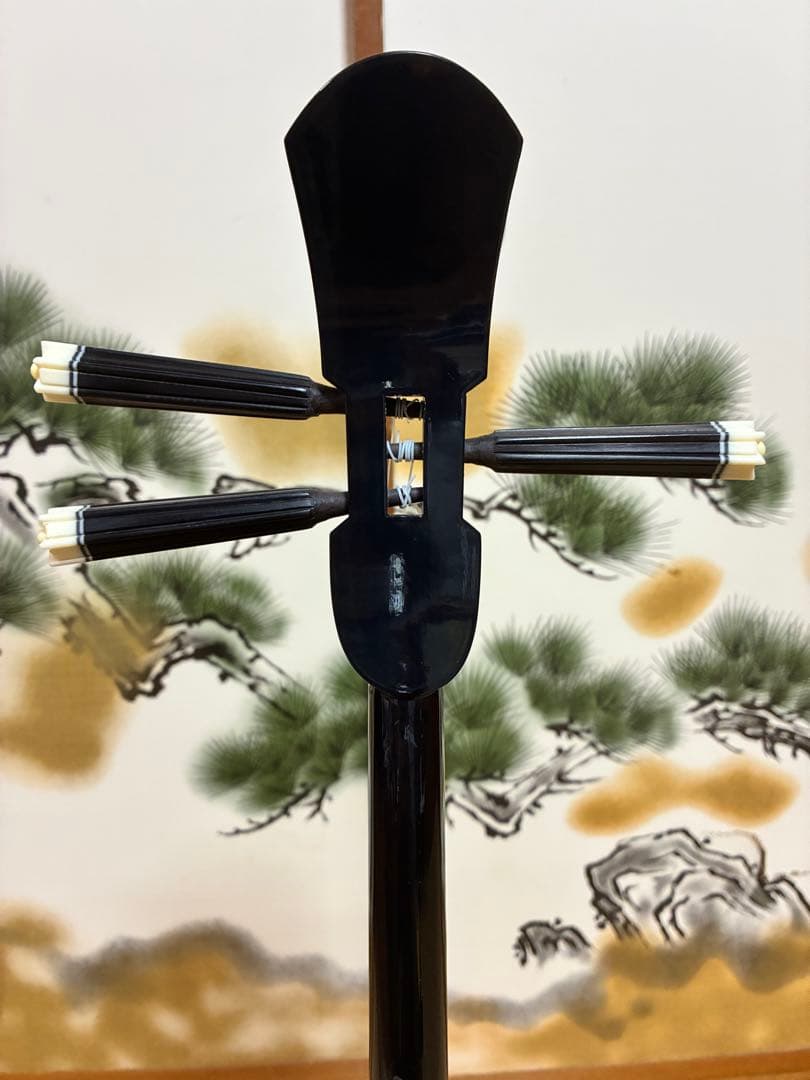 沖縄三線 島黒木！島クルチ！ユナー型！本蛇皮一枚張り！ 蛇皮