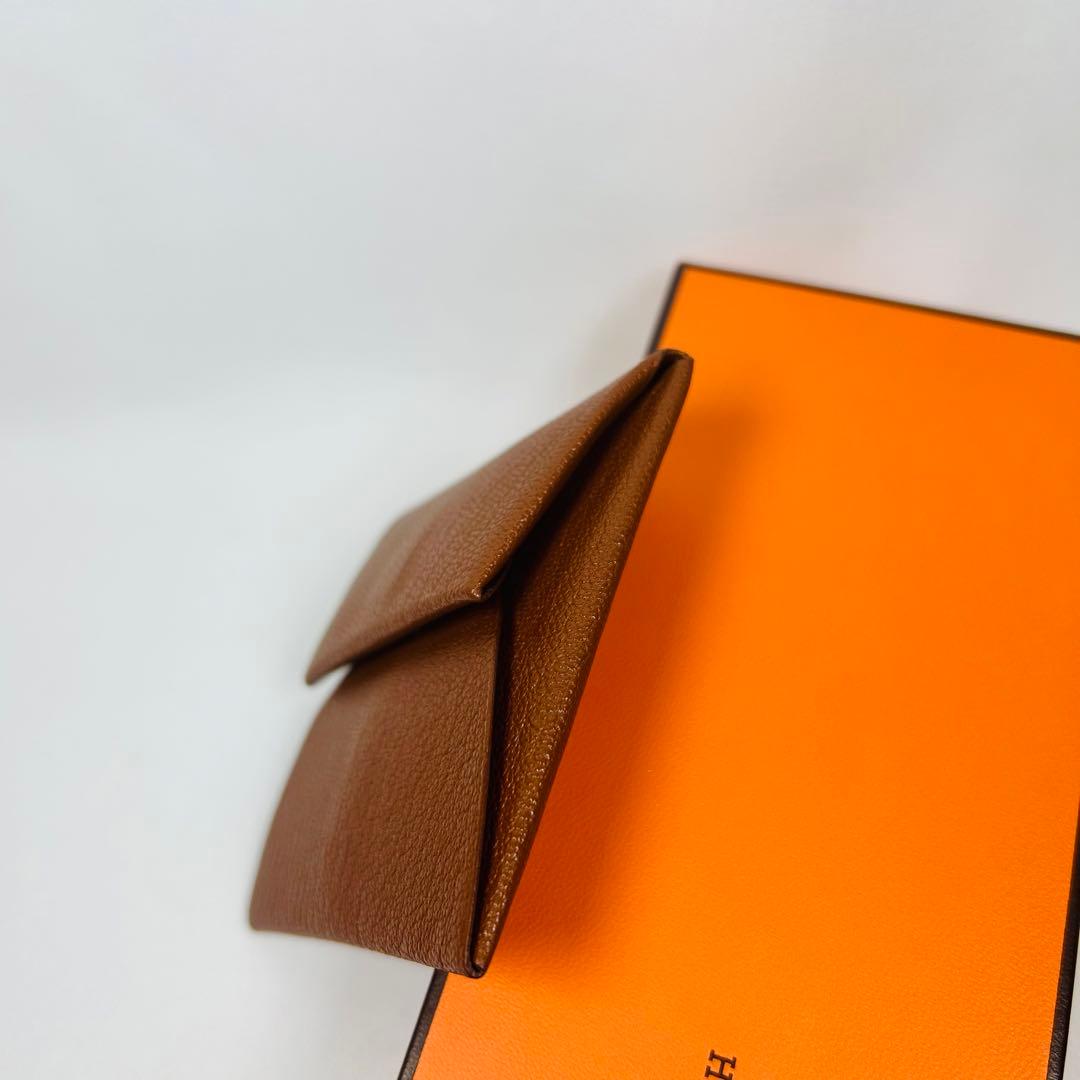 【未使用級】HERMES エルメス バスティア ケース 小銭入れ ブラウン