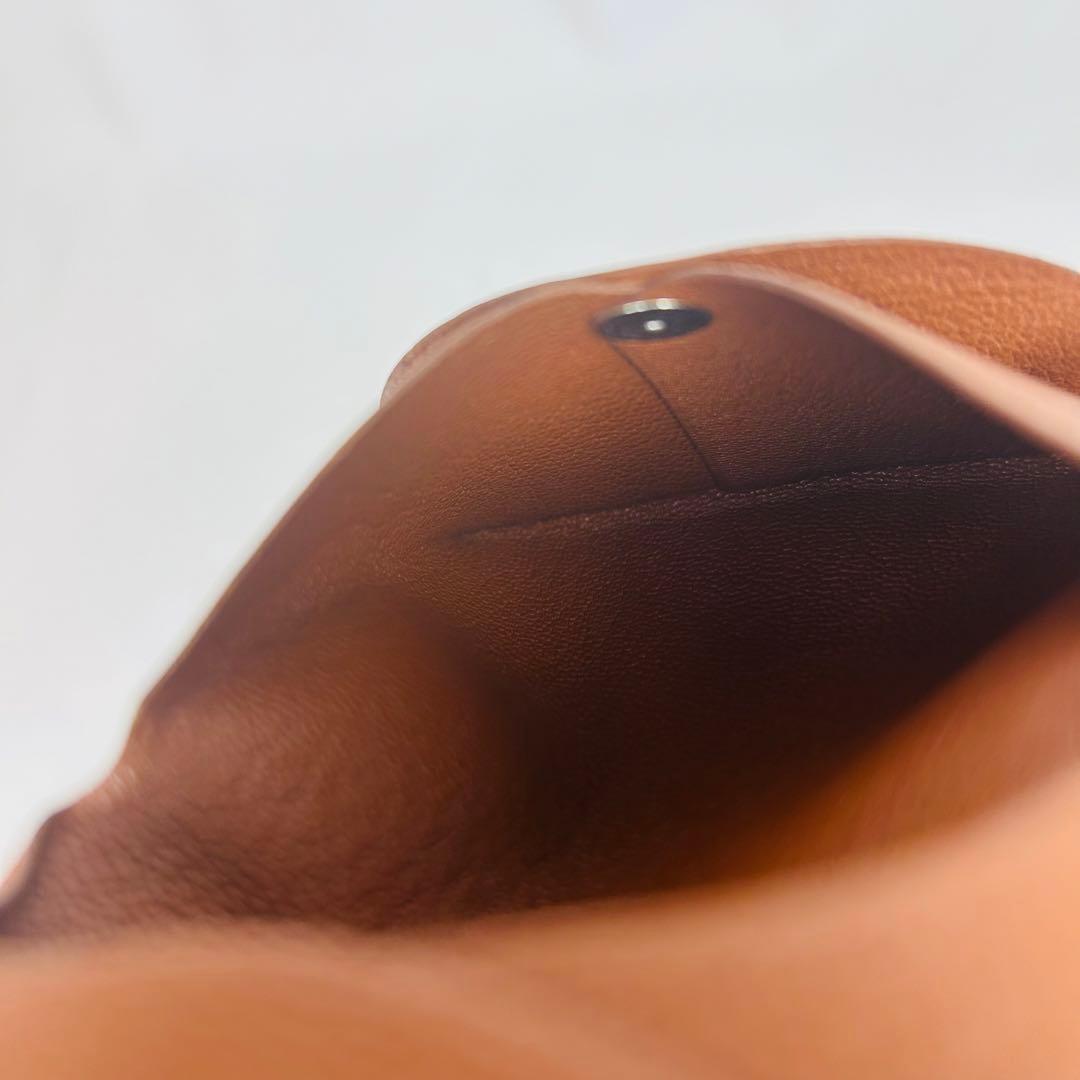 【未使用級】HERMES エルメス バスティア ケース 小銭入れ ブラウン