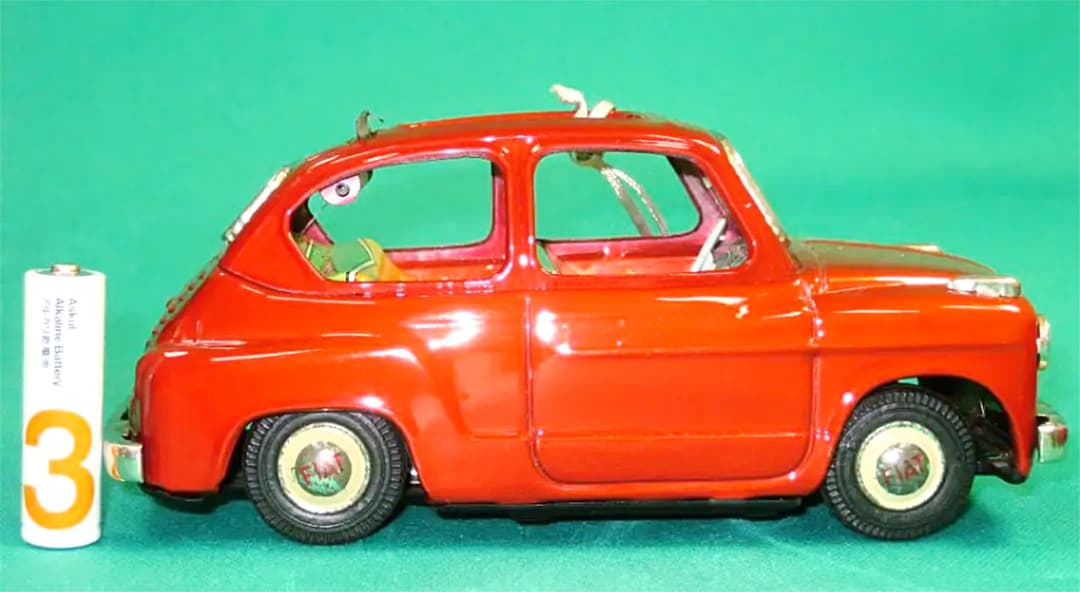 ブリキ フィアット  600  FIAT フイアット コンバーチブル  バンダイ