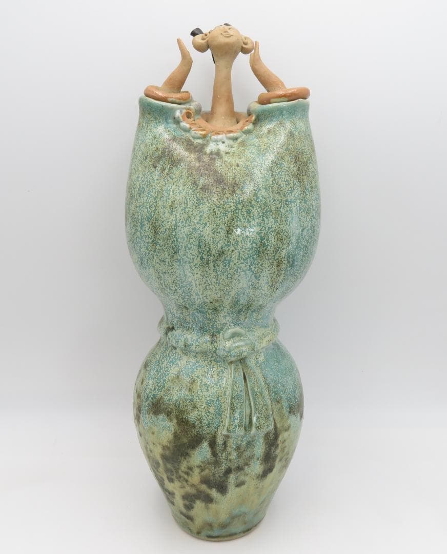 青芳人形 1点 陶器人形 森元青芳 砥部焼 オブジェ 置物 インテリア