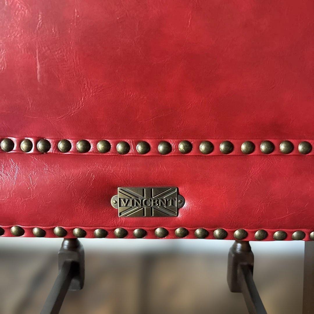 VINCENT ヴィンセント ハイバック ダイニングチェア レッド