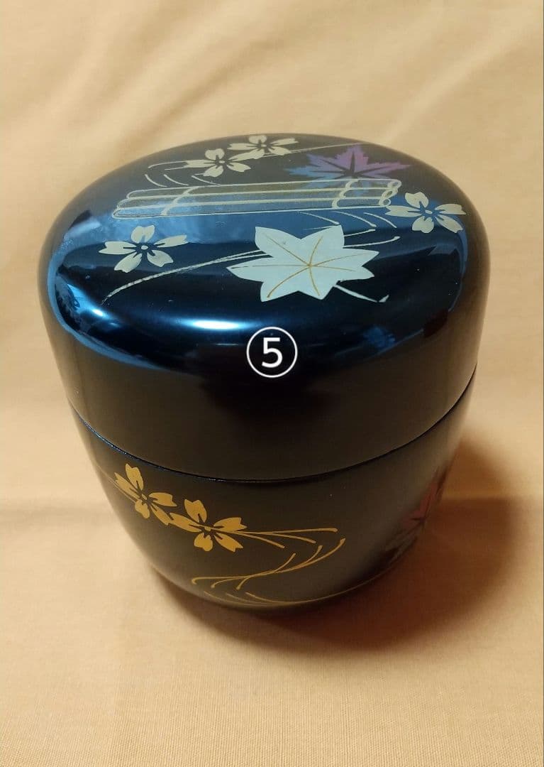 新品•未使用 木製•木乾 蒔絵 漆塗り 漆器 棗 お買い得 茶道具 単品