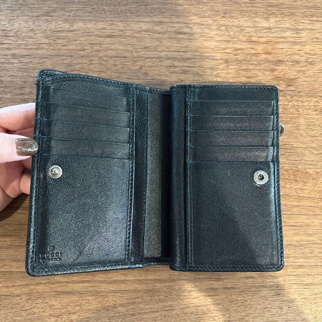 GUCCI 折りたたみ財布 ブラック