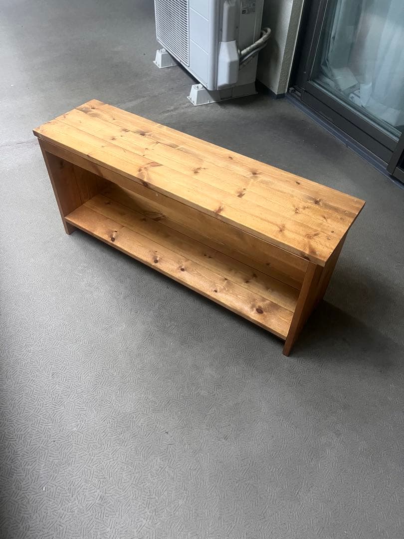 ハンドメイド家具 オープンシェルフ 木製シンプル棚