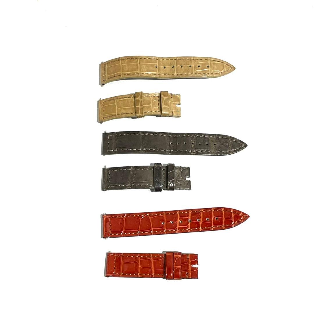 ☆フランクミュラー ロングアイランド用 クロコ ベルト 16mm 3点