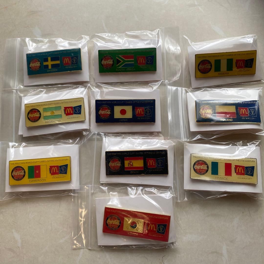 マクドナルド コカコーラ コラボ ピンバッジ オリンピック ワールドカップ