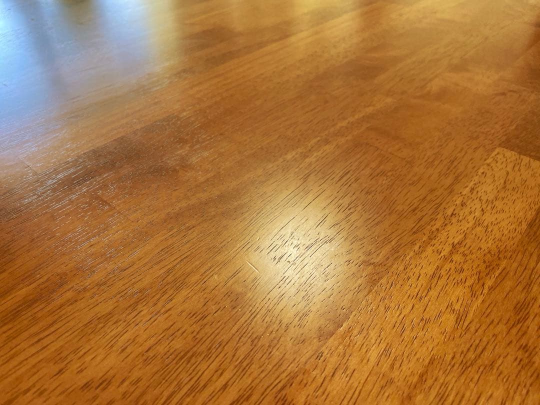 【美品】THE TABLE ラバーウッドチークブラウンkanademono