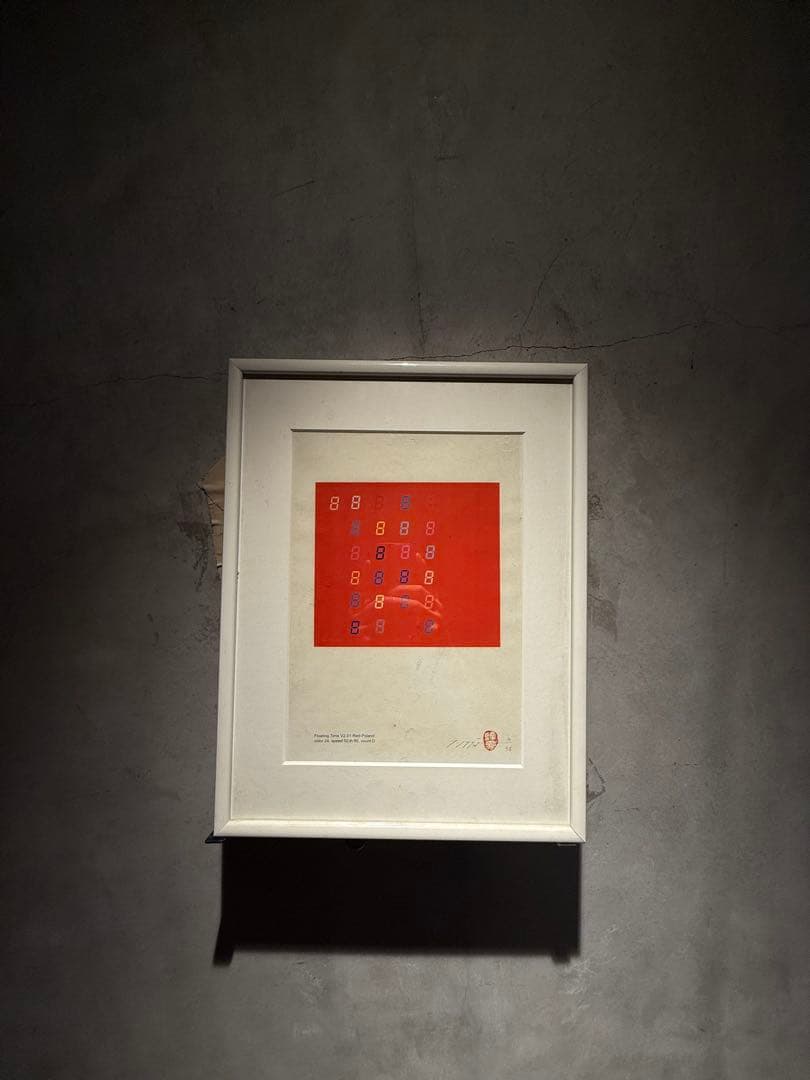 希少 宮島達男 99 シルクスクリーンEdition限定3 刻印 直筆サインあり