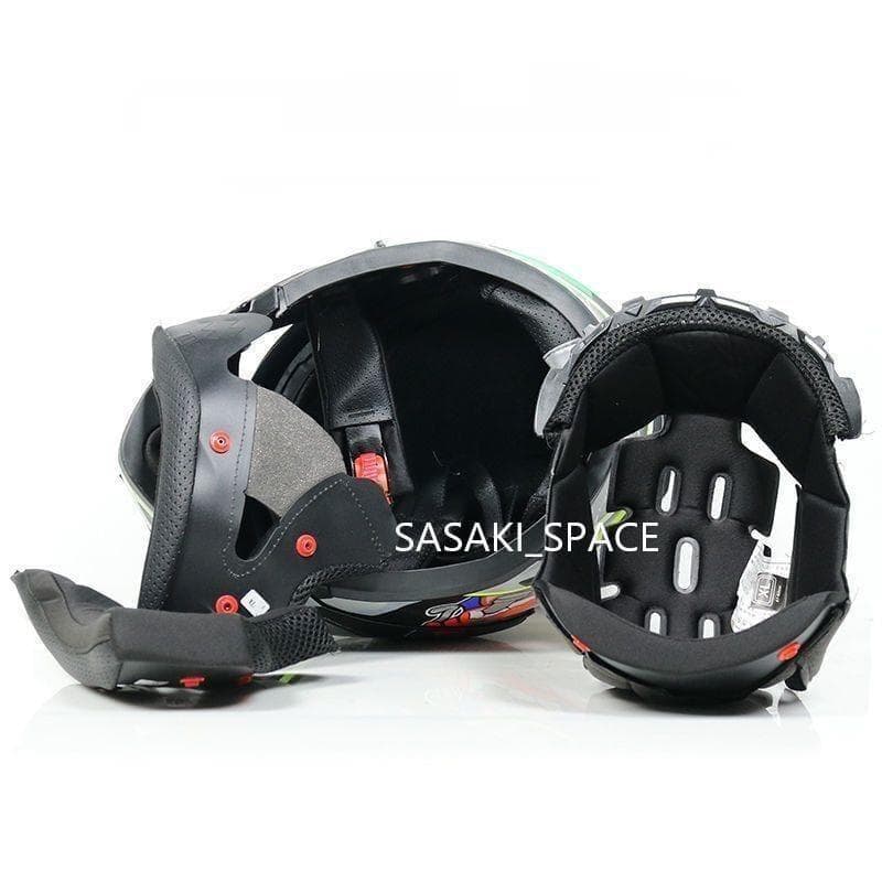 新品 ダブルレンズ フルフェイスヘルメット バイク HV-05 XL