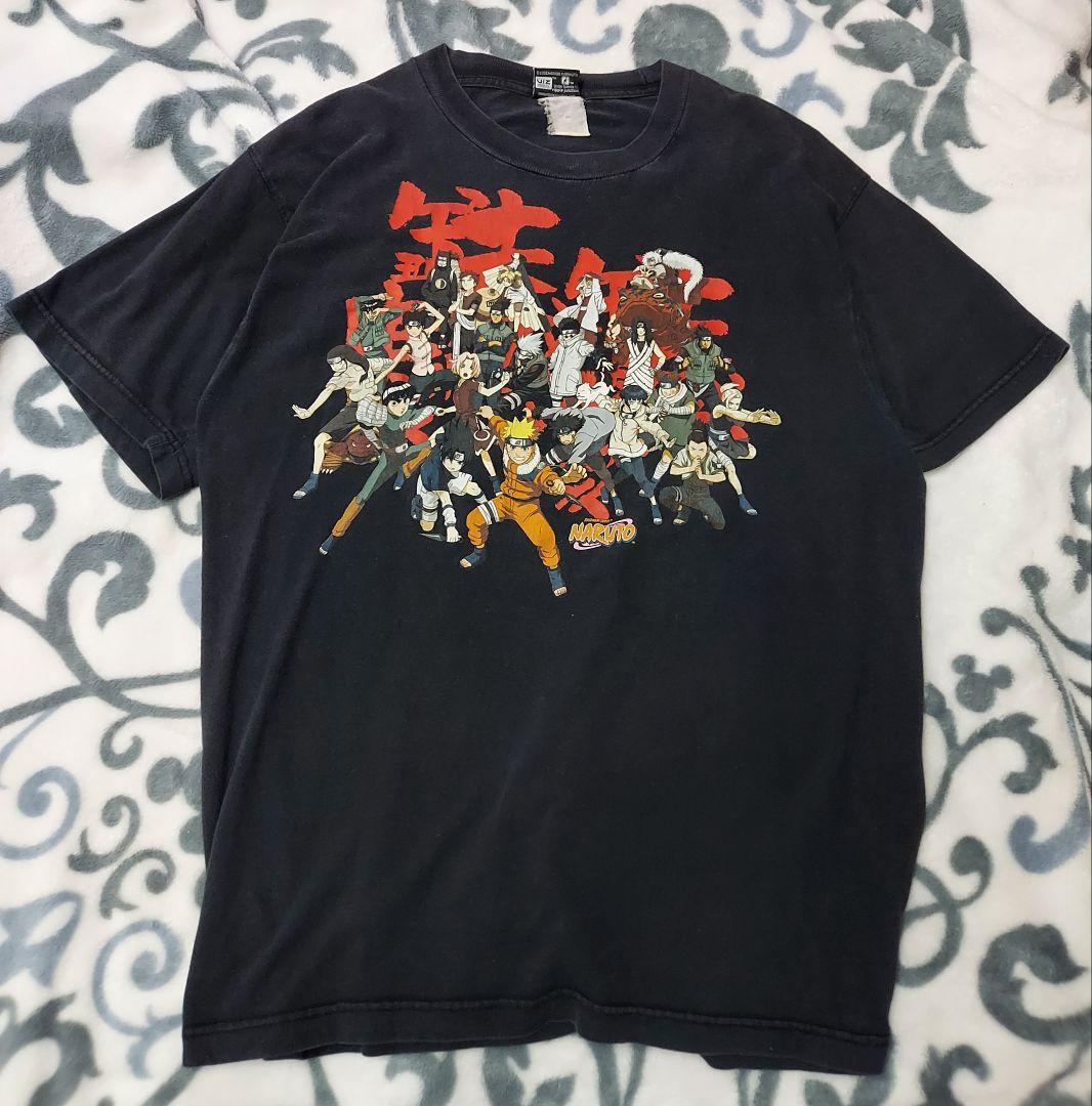 00s NARUTO 全員集合 Tシャツ ナルト アニメ XL 海外 公式