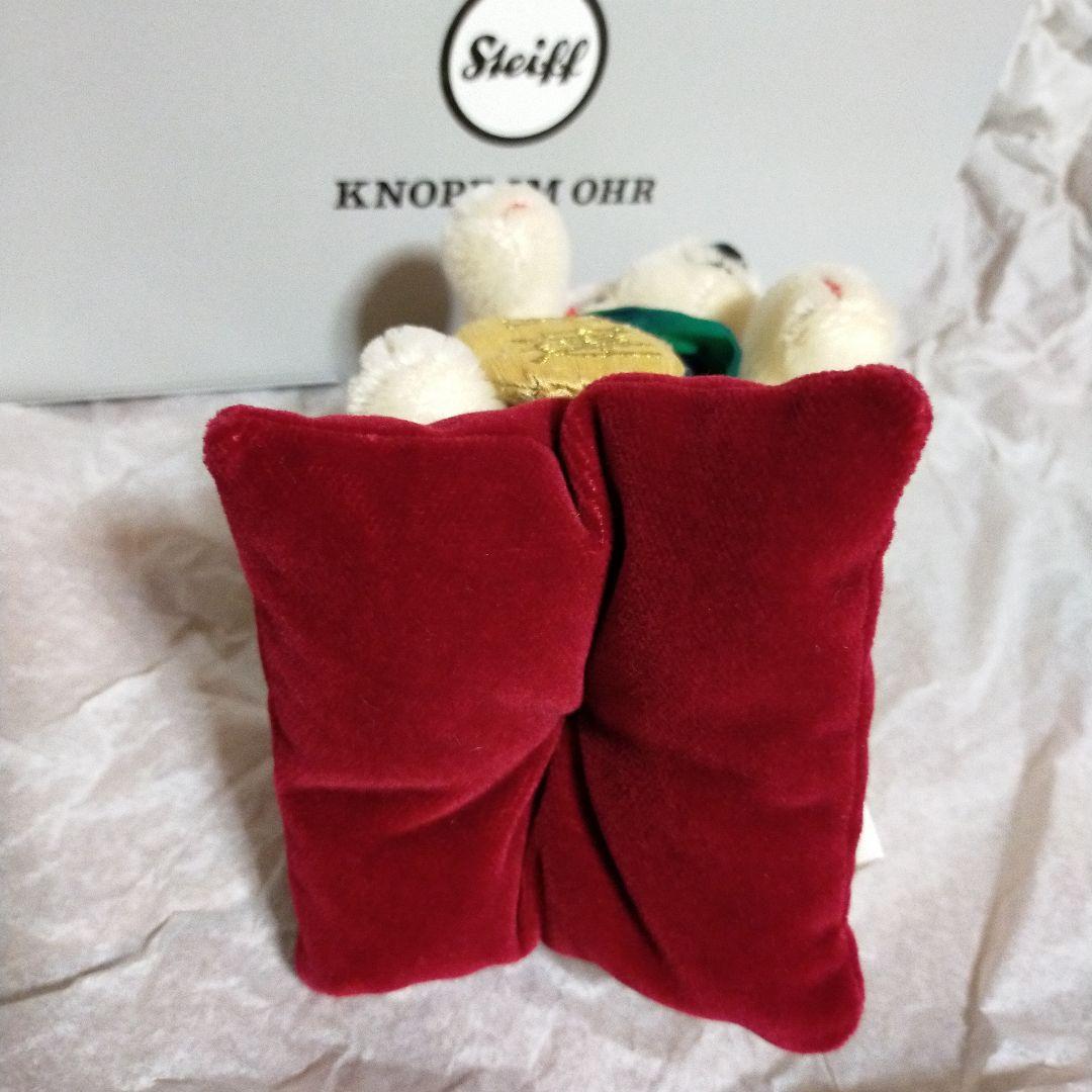 白タグ 招き猫 開運 招福 15tcm Steiff シュタイフ 証明書付