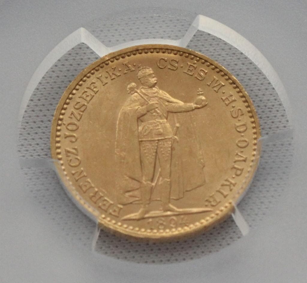 1894年 ハンガリー フランツ・ヨーゼフ 20コロナ金貨 PCGS MS62