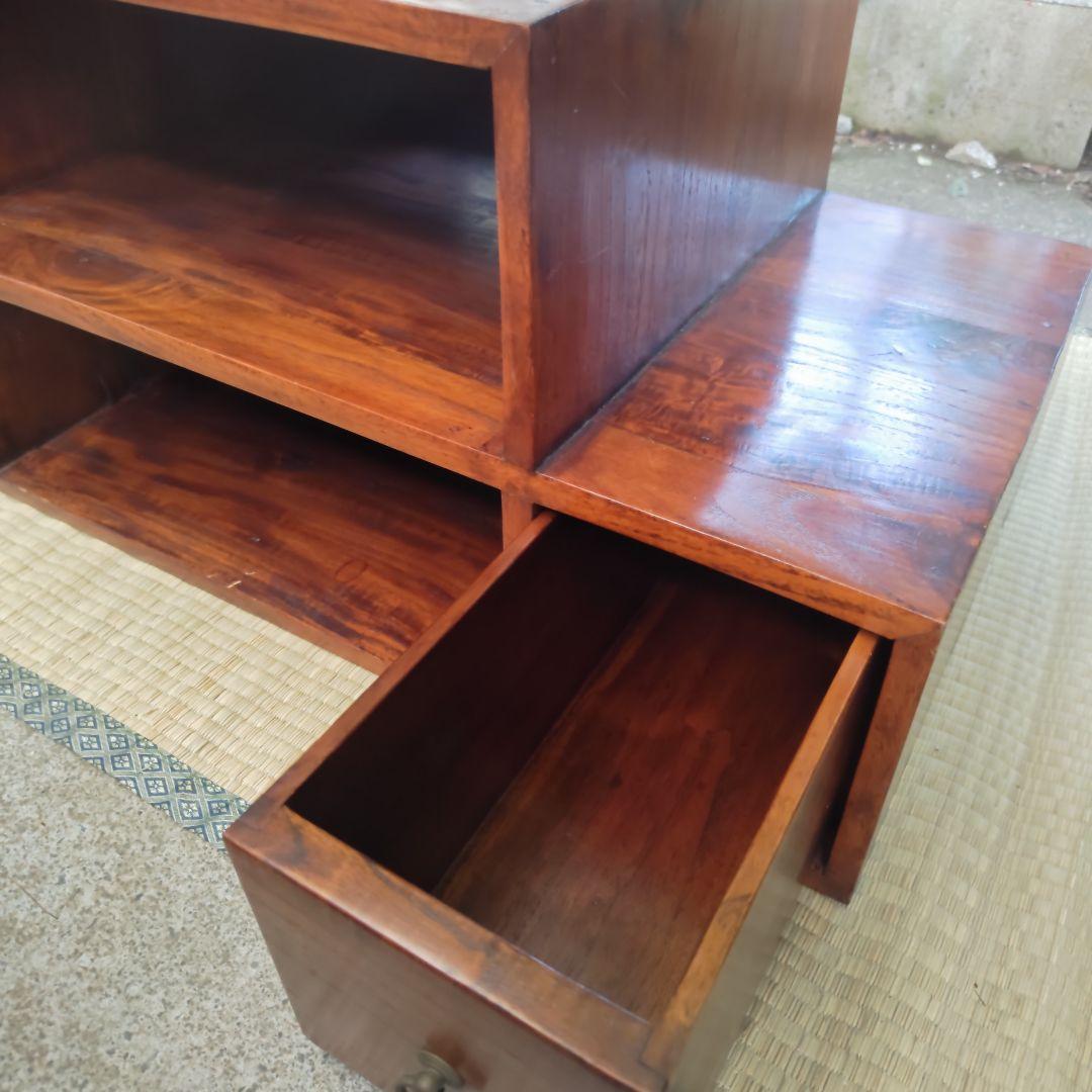 さ*ま様 昭和レトロ 大正ロマン 無垢材チェスト 引き出し付き 古民家 当時